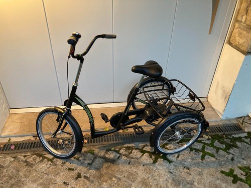 Tricycle adulte noir - noir, avec